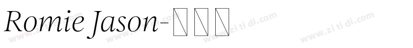 Romie Jason字体转换